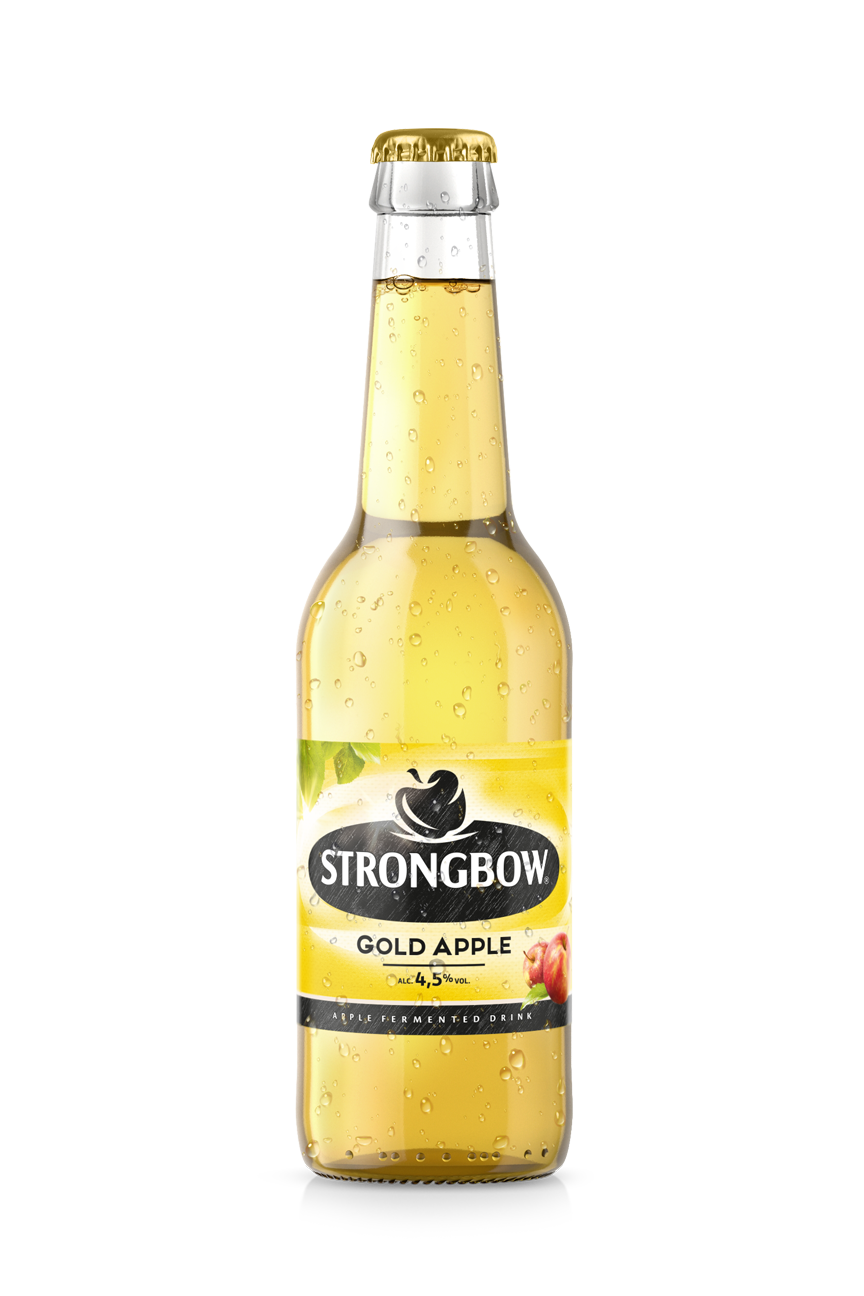 Strongbow Gold Apple New Product Shot (2024)