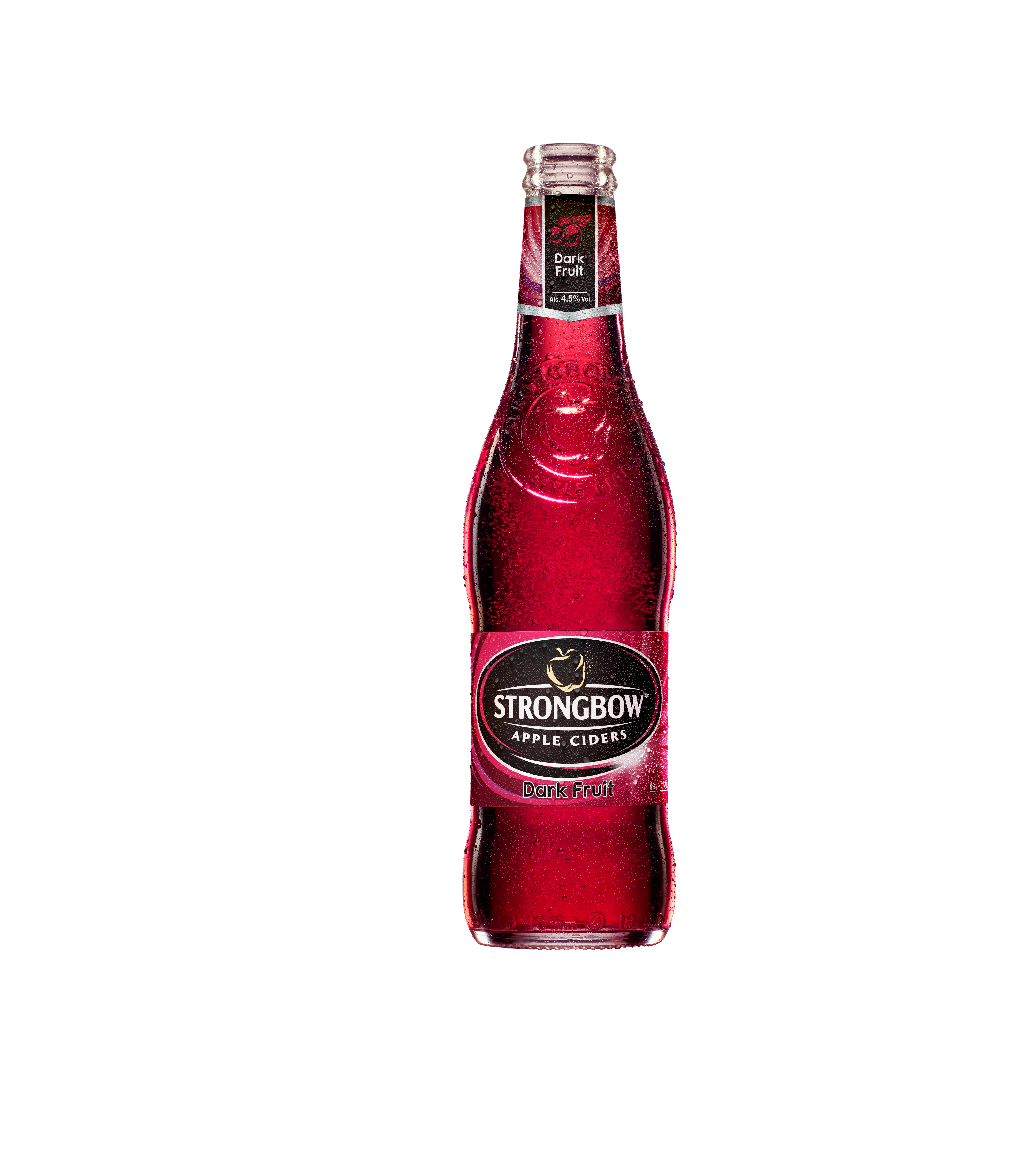 Strongbow Dark Fruit Bottle (Old Label) Hero Product Image 3914X4549px