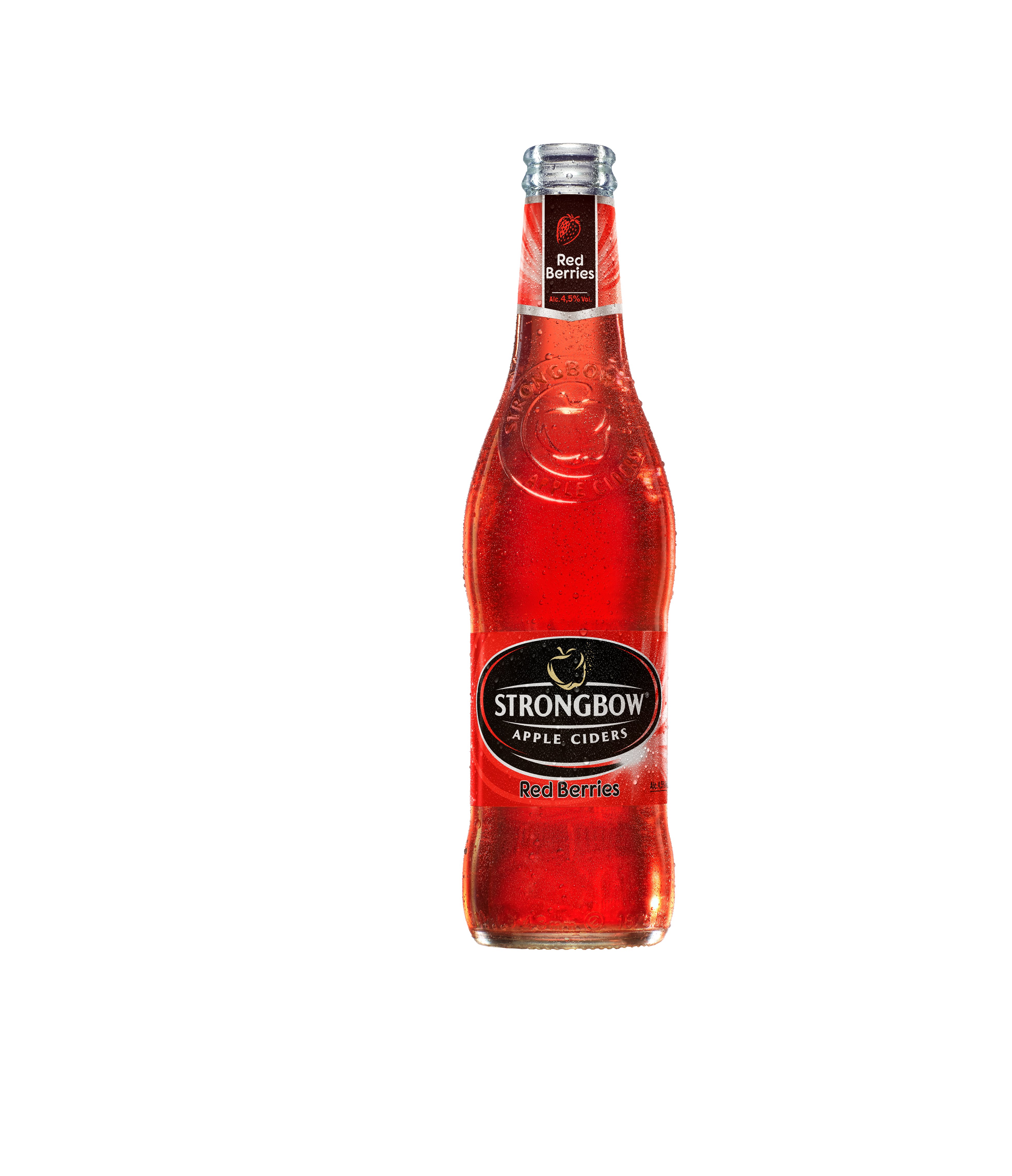 Strongbow Red Berries Bottle (Old Label) Hero Product Image 3914X4549px