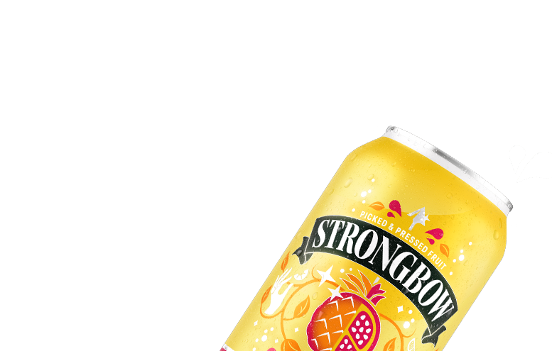 Strongbow Pineapple Pomegranate Can Hero Banner