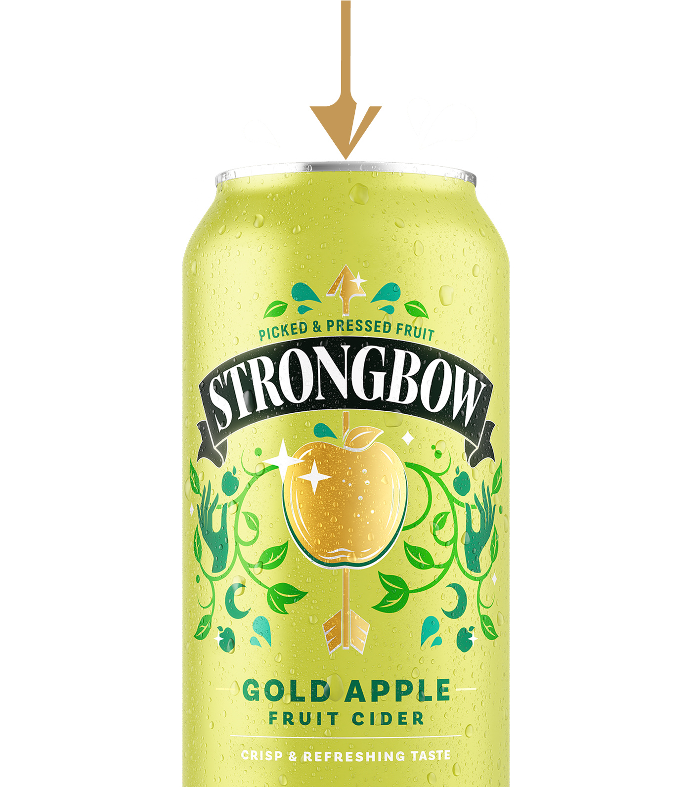 Cider Making Strongbow Can Gold Apple